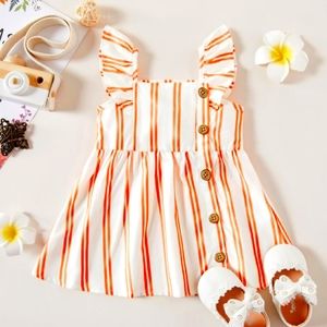 1pc Baby Girl Sleeveless Floral casual dress